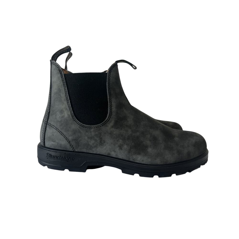Blundstone 587 Rustic Black Chelsea Leather Boots Size AU 11 / US M 12 / W 13